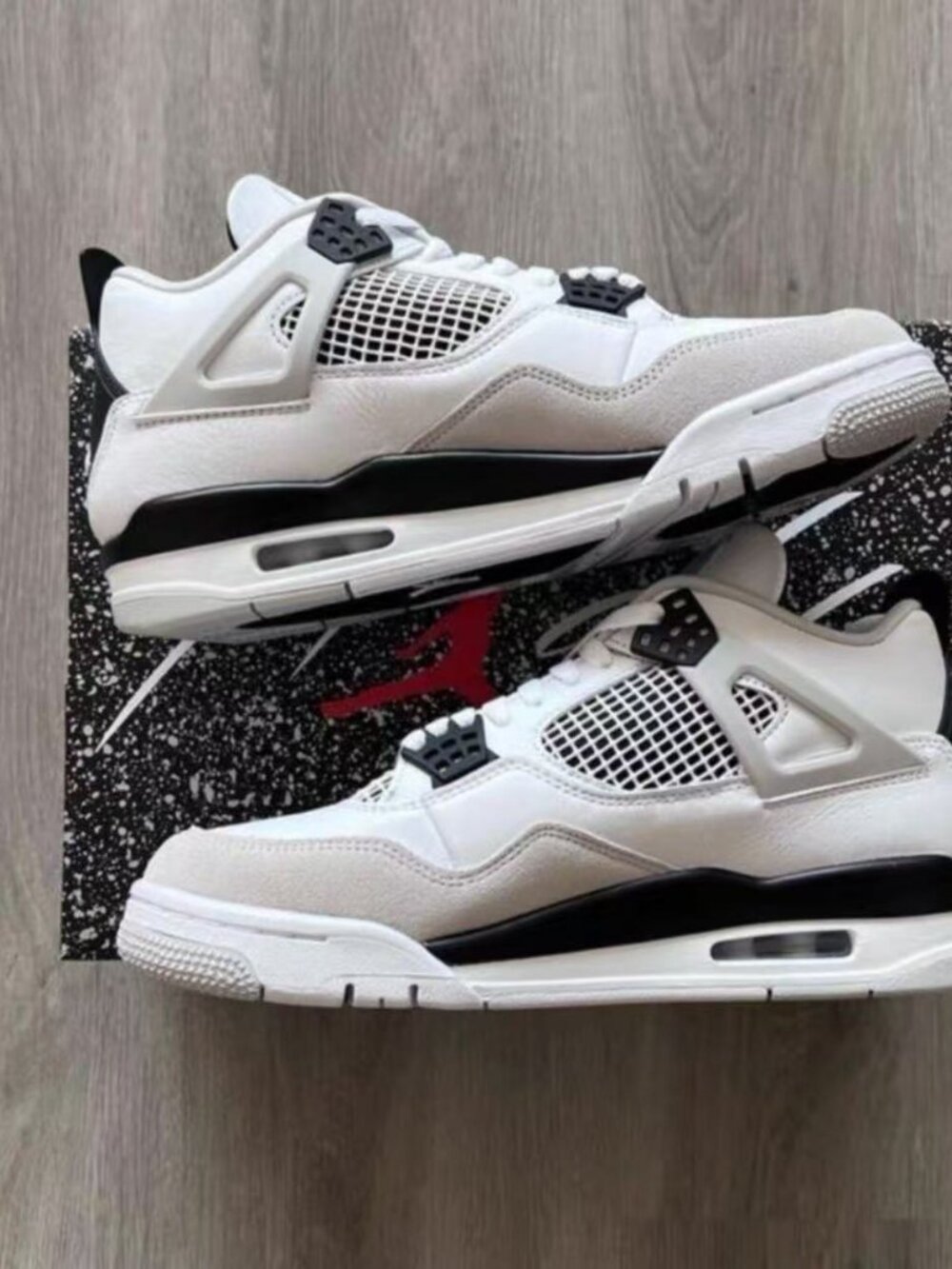 Nike Air Jordan 4 Retro GS Military Black Men's Shoes - Picture 1 of 7